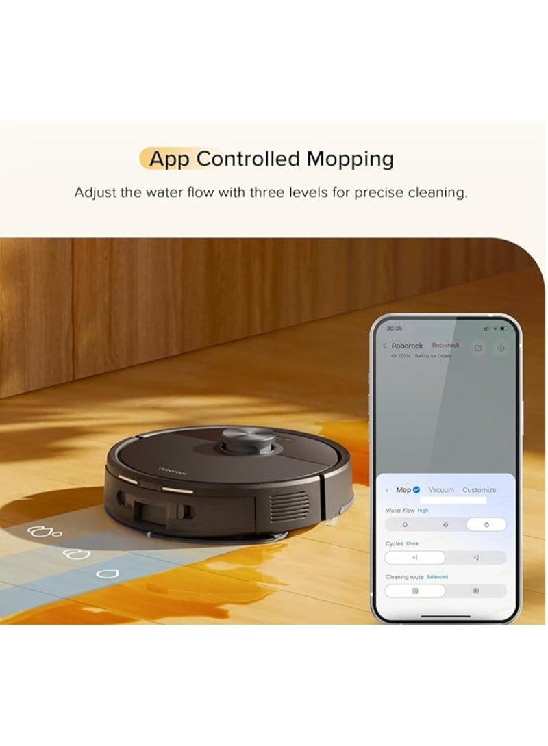 روبو روك روبوت التنظيف والمسح  (مطور من)، بقوة شفط فائقة تصل إلى 10000 باسكال، نظام مزدوج مضاد للتشابك، تحكم عبر تطبيق، نظام ملاحة ، مناسب لشعر الحيوانات الأليفة والسجاد - Image 3